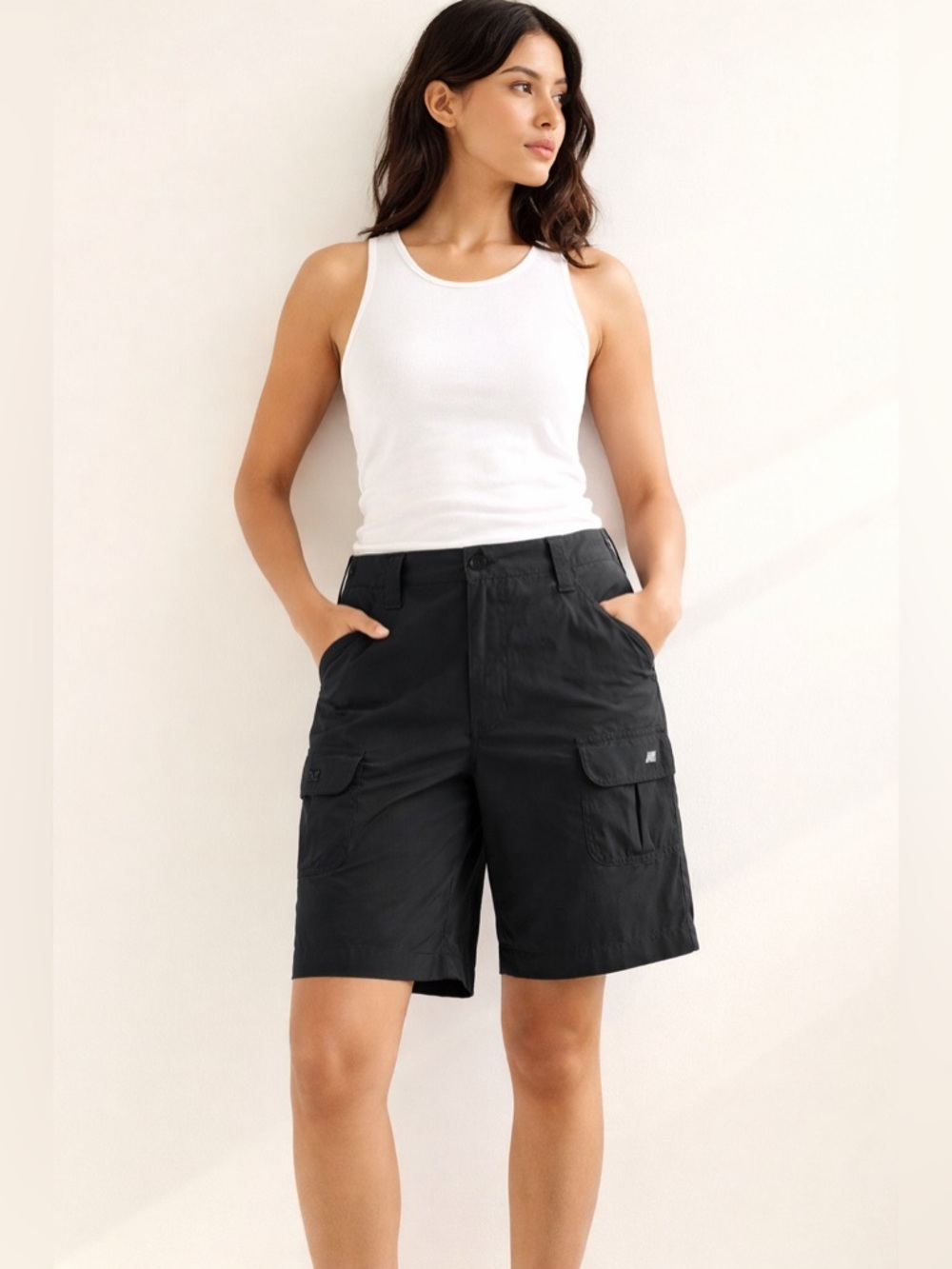 The North Face Utility Bermuda Shorts Nylon Cargo Outdoor Size 8